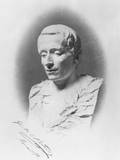 Busto di Giacomo Leopardi, 1895 da Giulio Monteverde